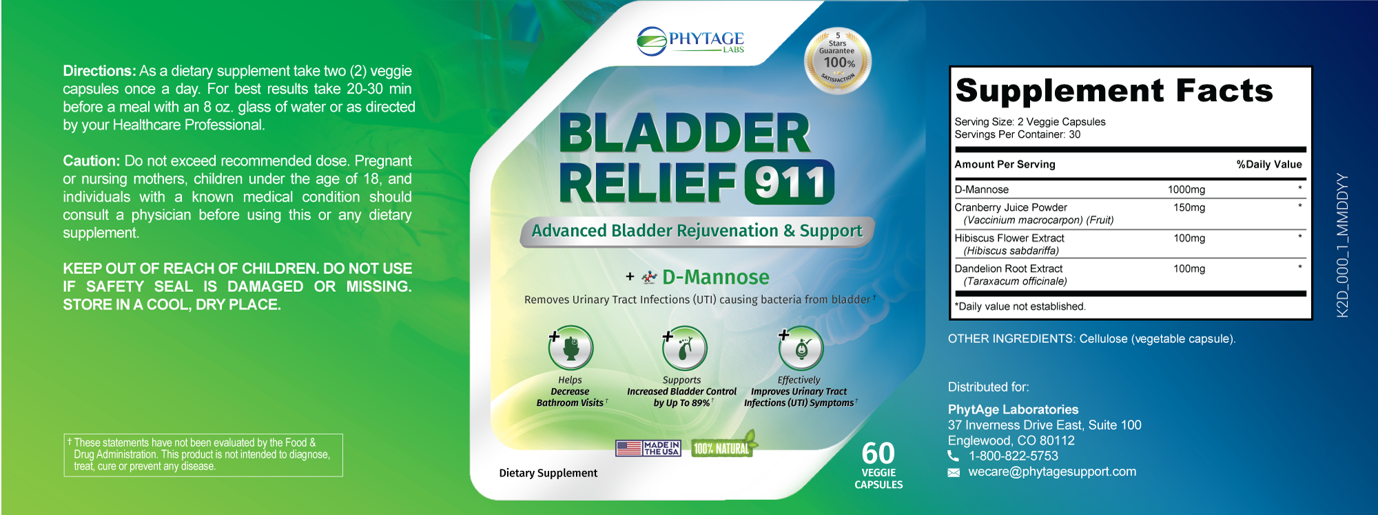 bladder relief ingredients