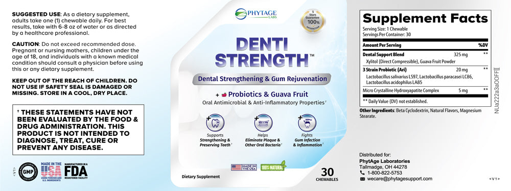 denti strength label