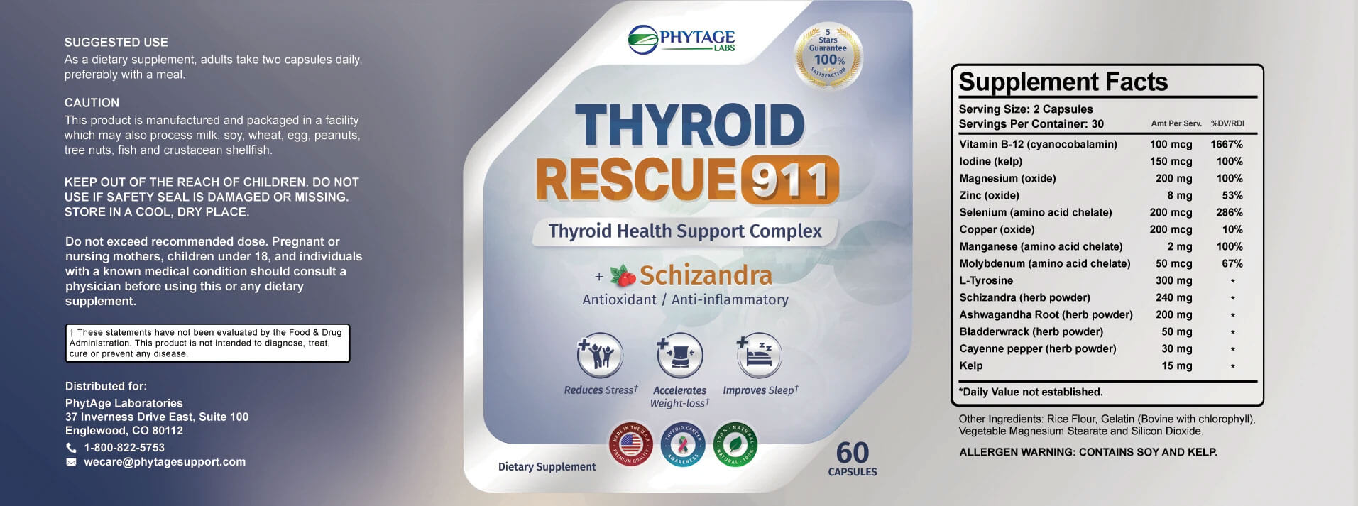 thyroid rescue 911 ingredients