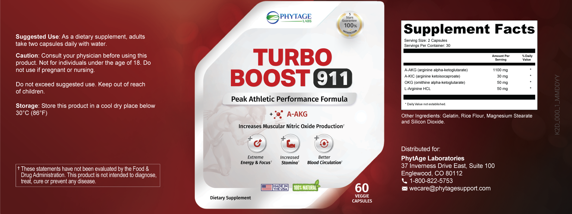 Tyboost Label Turbo Boost 911 – Phytage Labs