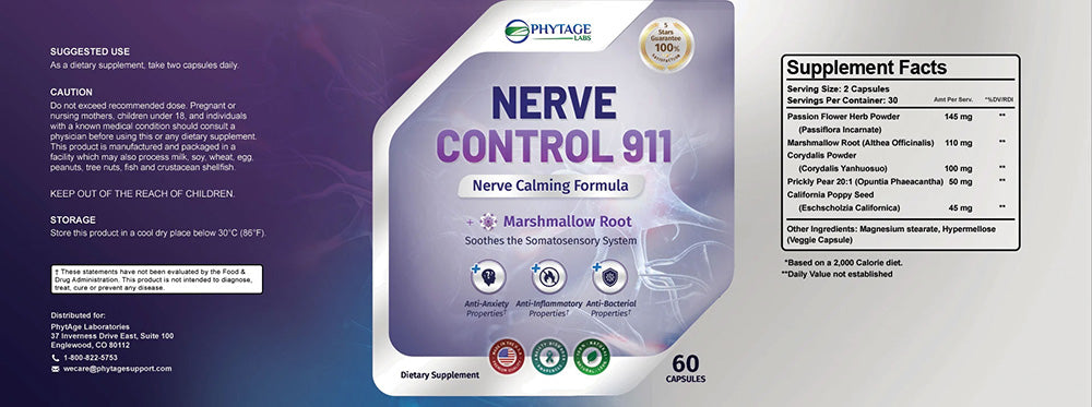 nerve controll 911 ingredients