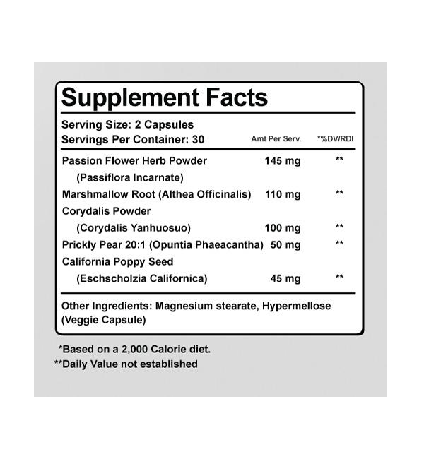 Nerve Control 911 Ingredients