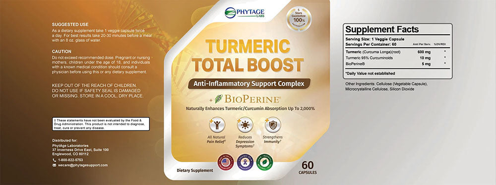 Turmeric Total Boost Full Ingredients