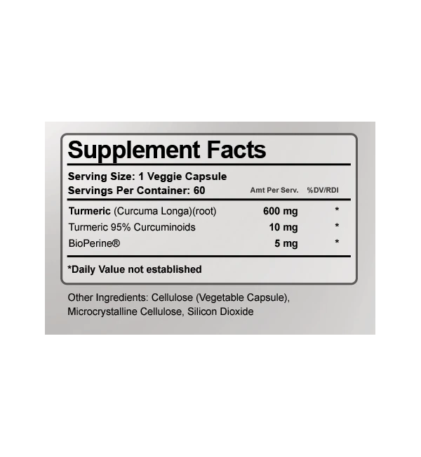 Turmeric Total Boost Ingredients