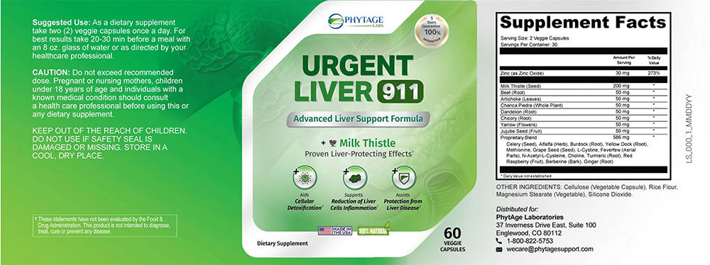 urgent liver 911 ingredients
